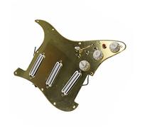 Battipenna a specchio dorato Pickup bianco Dual Hot Rail Pickup humbucker Versatilità Battipenna precablato per chitarre For ST Battipenna precablati Set