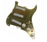 Battipenna A Specchio Dorato Pickup Bianco Pickup Humbucker Dual Hot Rail Versatilità Battipenna Precablato Per Chitarre Battipenna chitarra con pickup