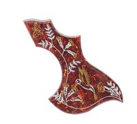 Battipenna autoadesiva 1R Colibrì Fiore Decorativo In Resina Epossidica Celluloide Chitarra Battipenna Piastra Antigraffio Per Chitarra Acustica Folk