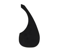 Battipenna autoadesivo per chitarra acustica, design a goccia, nero, protegge e decora chitarre folk (nero)