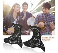 Battipenna autoadesivo resistente, buona decorazione per la tua chitarra folk 41 (nero)