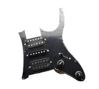 Battipenna caricato Battipenna per chitarra precablato SSS a 11 fori con bobina magnetica in ceramica ST-Hot Rails Accessori per pickup per chitarre elettriche(Black)