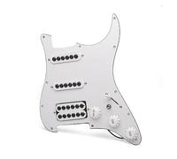 Battipenna Caricato Per Chitarra Elettrica SSH Coil Splitting Con Convertitore Di Splittaggio Bobina On/On Loaded Scratchplate Precablato (Color : White)