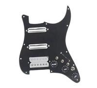 Battipenna caricato SSH Guitar Pickguard Cablaggio Precablato Caricato + Interruttore Silenzio ST Chitarra Elettrica Doppia Bobina Pickup Nero(Black-White pickup)