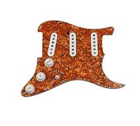 Battipenna chitarra caricato Alnico 5 Pickup Cablaggio PickGuard Caricato Pickup Per Chitarra Precablati SSS 6. 0s Stile Single Bobine (Color : 10)