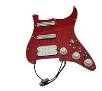 Battipenna chitarra caricato Bianco Humbucker Alnico Pickup Strat Strat PickGuard 7-Output Multi-Function Welding Birness (Color : 2)