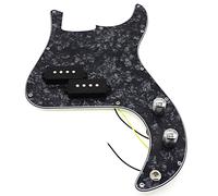 Battipenna chitarra caricato Black Pearl Prewibred PickGuard PickGuard Per La Chitarra Bass Di Precisione 3 Ply Pb. Accessori Per Basso