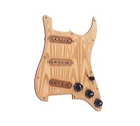 Battipenna chitarra caricato Caricato Prewibrato SSS. Pickguard Di Legno Di Acero Pickuard Alnico V Per Accessori Per Chitarra Elettrica