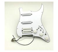 Battipenna chitarra caricato Doppio Condensatore Multifunzione Ssh. Bianco Humbucker Guitar Pickups PickGuard Collegamento Del Cablaggio Adatto Per La Chitarra Start