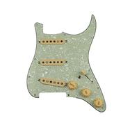 Battipenna chitarra caricato Golden Specchio Caricato Pickguard Pickups Guitar Alnico 5 Pickups SSS. Pickup A Bobine Singole/Set Di Copertine Di Pickup Giallo (Color : 13)