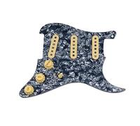 Battipenna Chitarra Caricato Golden Specchio Caricato Pickguard Pickups Guitar Alnico 5 Pickups SSS. Pickup A Bobine Singole/Set di Copertine di Pickup Giallo (Color : 16)