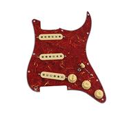 Battipenna chitarra caricato Golden Specchio Caricato Pickguard Pickups Guitar Alnico 5 Pickups SSS. Pickup A Bobine Singole/Set Di Copertine Di Pickup Giallo (Color : 8)