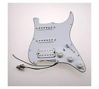 Battipenna chitarra caricato Guitar Alnico5 Tipo a 7 vie a 7 vie Caricata PickGuard Pickups Single Bobina Ssh. Pickup / 1 set (Color : White Pickguard)
