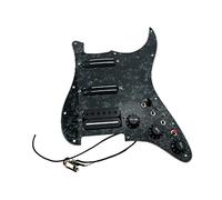 Battipenna chitarra caricato Guitar Pickup Black Prewibred PickGuard BickGuard Chitarra Alnico V Humbucker Pickups Caratteristiche Del Taglio Singolo Set 18 Tono Diverso (Color : Black Pearl)