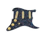 Battipenna chitarra caricato Pickguard Caricato Pickups Chitarra Alnico 5 Pickup SSS. Pickup A Bobine Singole/Set Di Copertine Di Pickup Giallo (Color : 18)