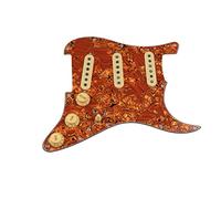 Battipenna chitarra caricato Pickguard Caricato Pickups Chitarra Alnico 5 Pickup SSS. Pickup A Bobine Singole/Set Di Copertine Di Pickup Giallo (Color : 16)