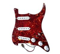 Battipenna Chitarra Caricato Pickguard Precablato Bianco 1 Pickup Alnico 1 Taglio Singolo Convertitore A 7 Vie Multifunzione Multifunzione Harnes
