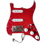 Battipenna chitarra caricato Pickguard Precablato Chrome Alnico Pickups 2 Single Cut A 7 Vie Convertitore Convertitore Multifunzione