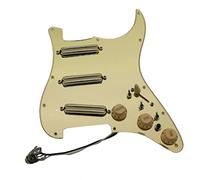 Battipenna chitarra caricato Pickup Per Chitarra Per Pickguard Precablato SSS. Pickup Humbucker Caricato PickGuard Pickups Set Giallo Per STRATOCAS (Color : 12)