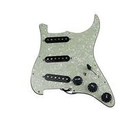 Battipenna chitarra caricato Pickup Per Chitarra Personalizzati SSS. Alnico 5 Pickup PickGuard PickGuard Black Pickup Covers (Color : 06)