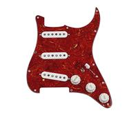 Battipenna chitarra caricato Pickup Per Chitarra Pickguard Caricato A 7 Vie SSS 6. 0s Style Single Bobine Alnico 5 Cablaggio Bianco (Color : 13)