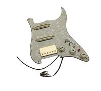 Battipenna chitarra caricato Pickup Per Chitarra Pre-cablato Caricamento PickGuard Humbucker Pickup Alnico 5 HSS. Cablaggio Kit Per Tagliare Singolo Push-pull Per/Strat