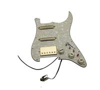 Battipenna chitarra caricato Pickup Per Chitarra Prewired PickGuard PickGuard Alnico 5 HSS. Cablaggio Cablaggio Single Taglio Caratteristiche Gold Set Per Gibson (Color : Yellow Pearl)