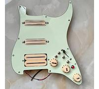 Battipenna chitarra caricato Pre-cablato San Pickguard. Ssh. Pickup Alnico in oro 3 cablaggio multifunzione multifunzione a 7 taglio singolo (Color : Yellow pickups)