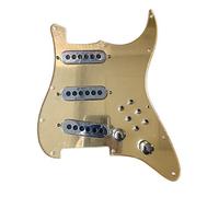 Battipenna Chitarra Caricato Prewibred Vintage Tri- Alnico Pickups Single Cut Converter 1 Set Cablaggio per Chitarra (Color : 1 Set Mirror Gold)