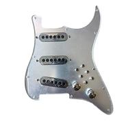 Battipenna Chitarra Caricato Prewibred Vintage Tri- Alnico Pickups Single Cut Converter 1 Set Cablaggio per Chitarra (Color : 1 Set Mirror Silver)