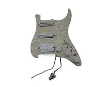 Battipenna chitarra caricato Ssh. Bianco Humbucker Alnico Pickups PickGuard PickGuard Convertitore A 7 Vie Per Saldatura Multifunzione (Color : 05)