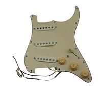 Battipenna chitarra caricato SSS. Pickup A Bobine Singole Caricate PickGuard Pickups Guitar Alnico 5 Pickups/Yellow Pickup Covers Set (Color : 05)