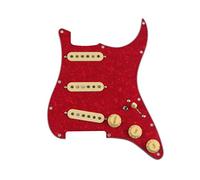 Battipenna chitarra caricato SSS. Pickup A Bobine Singole Caricate PickGuard Pickups Guitar Alnico 5 Pickups/Yellow Pickup Covers Set (Color : 11)