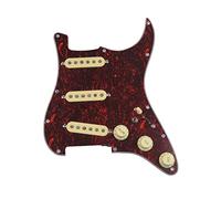 Battipenna chitarra caricato SSS. Pickup A Bobine Singole Caricate PickGuard Pickups Guitar Alnico 5 Pickups/Yellow Pickup Covers Set (Color : 09)