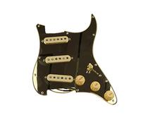 Battipenna chitarra caricato SSS. Pickup A Bobine Singole Caricate PickGuard Pickups Guitar Alnico 5 Pickups/Yellow Pickup Covers Set (Color : 21)