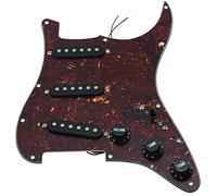 Battipenna chitarra caricato Vari Precablati Caricati SSS. Prewibred St Per PickGuard Con Parti Di Ricambio Per Chitarra Per Pickup (Color : Vintage Tortoise-BK)