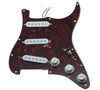 Battipenna chitarra caricato Vari Precablati Caricati SSS. Prewibred St Per PickGuard Con Parti Di Ricambio Per Chitarra Per Pickup (Color : Vintage Tortoise-WH)