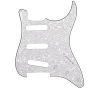 Battipenna Colorato In Celluloide Per Chitarre SSS Piastra Antigraffio Colorata A 11 Fori(Pearl I)