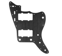 Battipenna Gavigain in lega di alluminio, piastra antigraffio anodizzata, schermatura superiore, installazione semplice, per chitarre USA vintage, ristampa, Squier Classic Vibe (Negro)