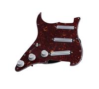 battipenna humbucker Pickguard precablato SSS caricato chitarra doppio pickup Humbucker Hot Rail 5 per parte di chitarra ST(Red Tortoise 4ply)