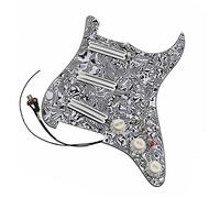 Battipenna In Bianco E Nero Con Pickup Humbucker Dual Hot Rails Bianco Parti di ricambio per chitarre