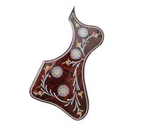 Battipenna In Celluloide Ad Angolo Mancante Di Spessore 3 Mm Rosso Per Chitarra Acustica Per Mano Destra (Color : 02)
