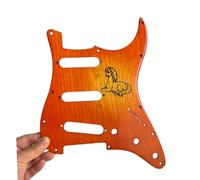 Battipenna in legno inciso per Stratocaster - Piastra antigraffio SSS, 11 fori, piastra di protezione per chitarra elettrica Fender ST
