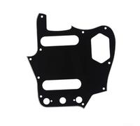 Battipenna in PVC a 1 strato, 3 o 4 strati, con strato di accento perlato, progettato per corpi di chitarra elettrica stile Jaguar (nero)
