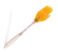 Battipenna in silicone per massaggio cinese, strumento rilassante per la cura dei muscoli, promuovere il benessere in tutte le stanze (bianco, 35 x 6 x 3 cm)