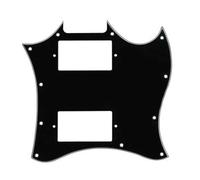 Battipenna integrale per chitarra elettrica G-310, colore: nero | Questa piastra antigraffio integrale protegge il corpo della chitarra elettrica dai graffi mentre migliora il suo aspetto.