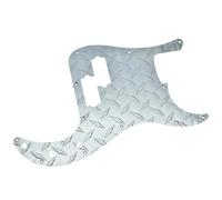 Battipenna Modern Standard 13 fori Precision Bass Battipenna in alluminio per PB Battipenna Battipenna Chitarra Spazzolato(Silver)