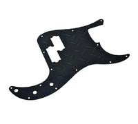Battipenna Modern Standard 13 fori Precision Bass Battipenna in alluminio per PB Battipenna Battipenna Chitarra Spazzolato(Black)