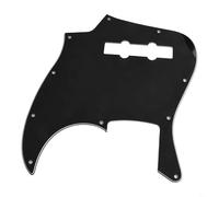 Battipenna per basso a 4 corde, 10 fori, piastra antigraffio a 3 strati per basso jazz, colore nero, compatibile con la maggior parte dei bassi JB standard (non per SQ)