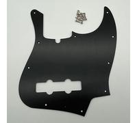 Battipenna per basso jazz a 10 fori, in alluminio anodizzato nero, piastra antigraffio per basso Fender standard americano Pro Jazz Bass stile moderno